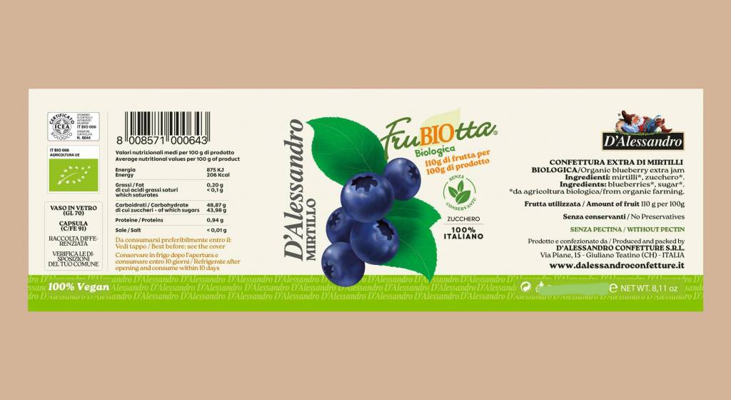Mirtillo Extra BIO VV 2kg