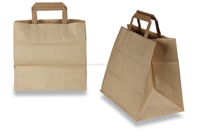 Borsa Carta Marrone Manici 32x21.5x27 250pz