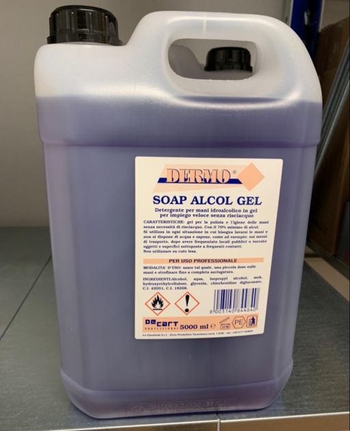Dermo Alcool Gel Tanica 5L