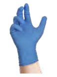 Guanti in Nitrile XS Blu 1cf 100pz