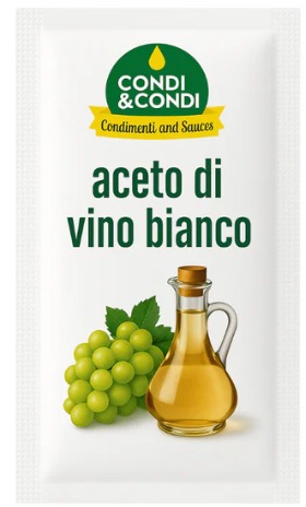Aceto Bianco Vino Bustine 5ml x 300pz Condi Condi