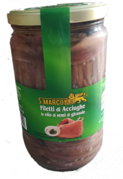 Filetti di Acciughe 720g OG VV