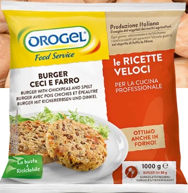 Burger Vegani Ceci e Farro 80grx1kg