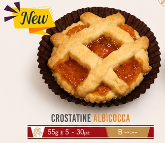 Crostatina Albicocca 15Pzx55gr