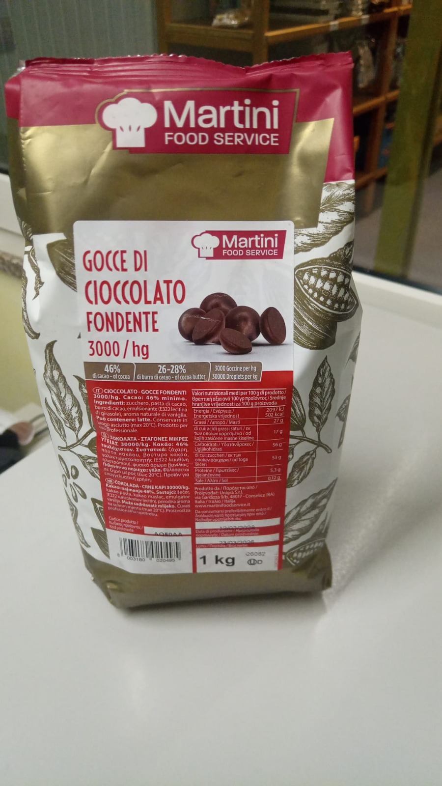 Gocce di Cioccolato Fondente 1kg