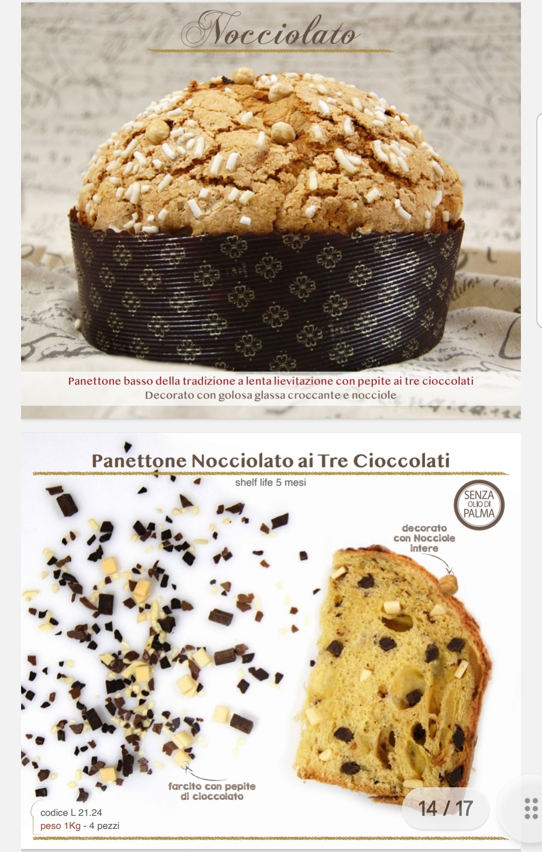 Panettone Tre Cioccolati 1kg