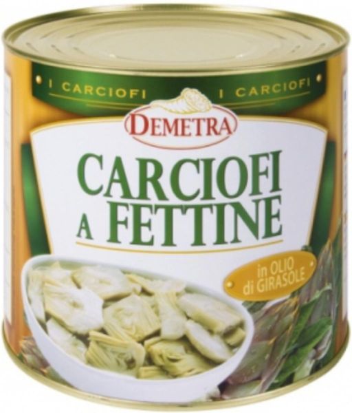 Carciofi Nat. Fette in Latta 2.5kg