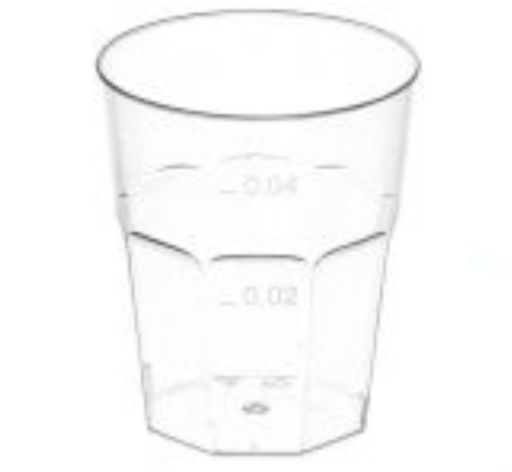 Bicchieri Trasparenti Liquore 50cc PET 50pz
