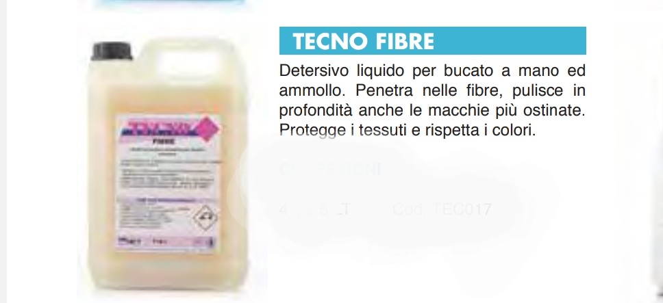 Tecno Fibre Detersivo Lavatrice 5L Liquido