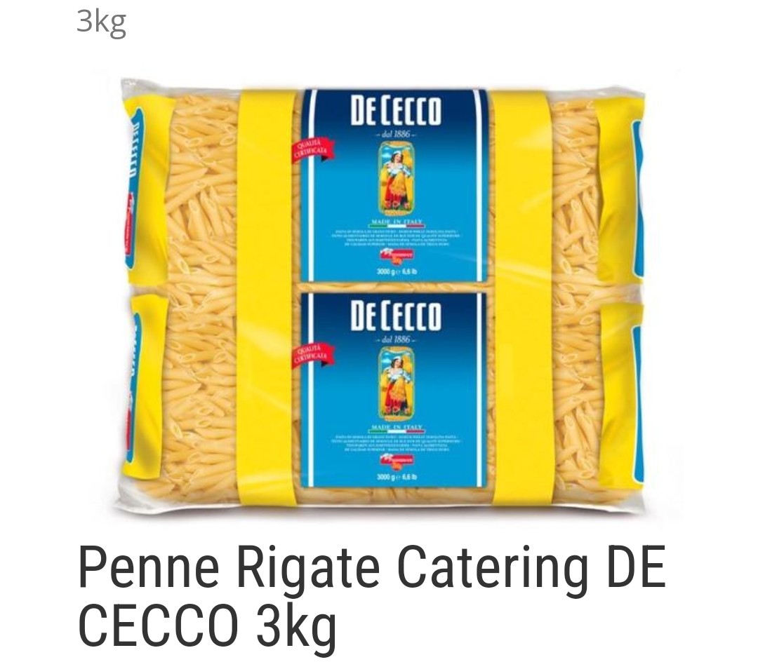 Penne Rigate n.41 3kg 1ct 4 cf