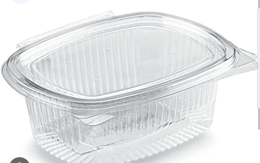 Vaschetta Ovale Plastica con Cop. 750cc 50pz