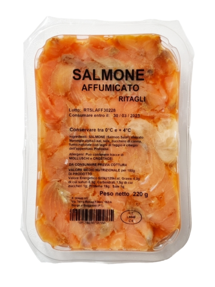 Ritagli di Salmone Aff 500gr